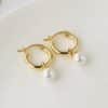 Women's Light Luxury Retro Sterling Silver Circle Earrings
