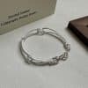 Hollow S925 Silver Plated Bracelet For Women