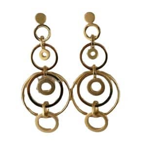Tassel Earrings Long Elegant Circle Stud Earrings For Women