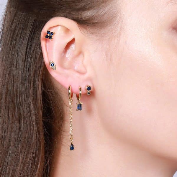 Ladies Fashion Molan Zircon Earrings Set