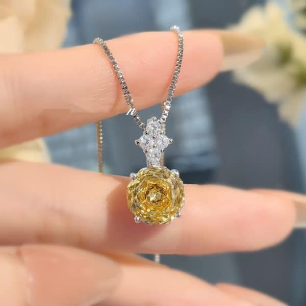 Fashion Personality Affordable Luxury Octagonal Necklace
