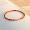 Women's Fine Olive Stone Shoushan Stone Bracelet
