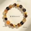 Women's Natural Yellow Tower Crystal String Beads Bracelet