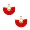 Water Drop Fan-shaped Tassel Earrings