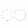 Wispy Simple Big Circle Geometric Stud Earrings Rhombus