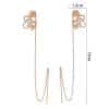 Cross Border Jewelry Wholesale Niche Design Earrings Female Fashion European And American Butterfly Copper Micro Set Zircon Long Tassel Ear Line