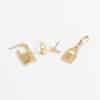 Hollow Key Lock Set Earrings Women's Personalized Small Business Pendant Earrings