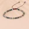 Stone Bead Woven Bracelet Jewelry