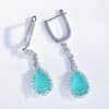 Drop Ring  Pendant Necklace Ear Stud