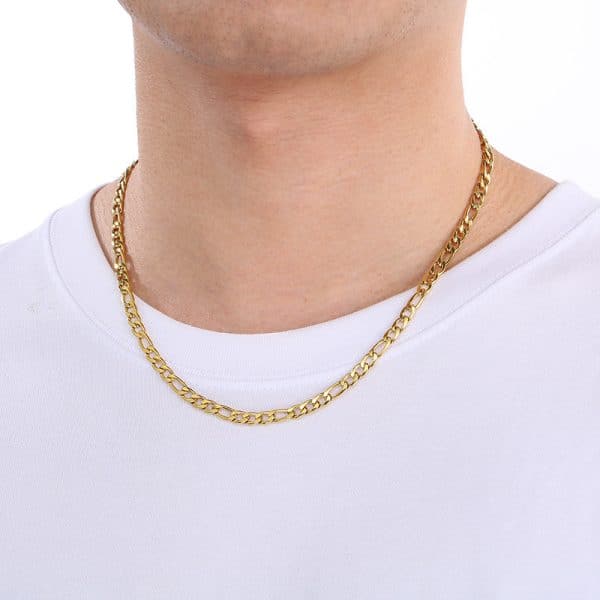 European And American Stainless Steel Simple Jewelry Men's And Women's Hip Hop Cuban Necklace