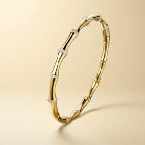 Stainless Steel Colorfast Handmade Colored Bamboo Bracelet