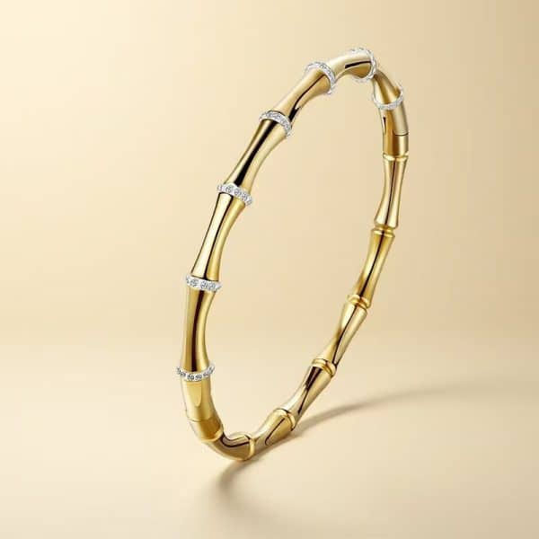 Stainless Steel Colorfast Handmade Colored Bamboo Bracelet