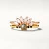 Can Be Combined Silver Plating 9k Gold Open Ring