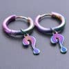 Colorful Steel Titanium Tassel Drop Earrings