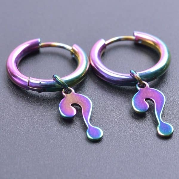 Colorful Steel Titanium Tassel Drop Earrings