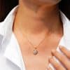 Heart Clavicle Chain Pendant Moissanite Ladies