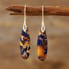 Bohemian Emperor Stone Drop Earrings