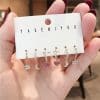 6-piece Set Of Cute Colorful Zirconium Small Love Crystal Multi-purpose