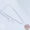 All-matching New Shining Double-layer Necklace S925 Sterling Silver Personality