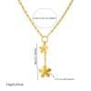 Flower Sun Moon Drop-shaped Diamond Love Necklace