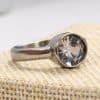 Women's Fashion Stainless Steel Diamond-studded Ring