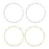 Wispy Simple Big Circle Geometric Stud Earrings Rhombus