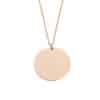 Stainless Steel Geometric Wafer Necklace Pendant
