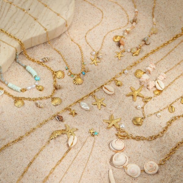 Shell Stainless Steel Necklace Clavicle Chain Jewelry