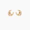 Zircon Chain Stud 925 Silver Pin Earrings Set
