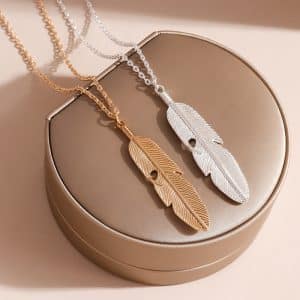 Retro Feather Tassel Necklace For Women