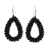 Drop-shaped Glass Crystal Earrings