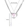 Ins Style Simple Heart-shaped Zircon Pendant Necklace