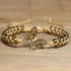 Vintage Winding Tea Crystal Round Beads A String Of Beads Bracelet