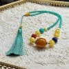 Turquoise Clavicle Lucky Pendant Necklace