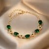 Zircon Micro Inlaid Bracelet Light Luxury Retro Temperament