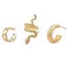 Retro Snake Suit Stud Earrings Three-piece Set Earrings Eardrops