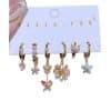 Women's Fashion Exquisite Flower Earring Set