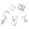 No Pierced Ear Clip Set Creative Simple Alloy