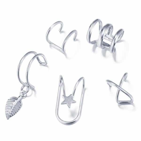 No Pierced Ear Clip Set Creative Simple Alloy