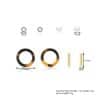 Simple Style New Pearl Round Word Earrings Set