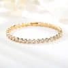 Women's Korean-style Crystal Silver-plated Bracelet