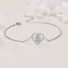 Valentine's Day Heart-shaped Adjustable Bracelet Water Drop