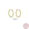 Twist S925 Sterling Silver Hipster Twisted String Round Ring Earrings