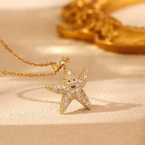 Ocean Series Starfish Necklace Accessories Women's Design Sense