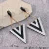 Triangular Water Drop Earrings Exaggerate Personality