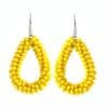 Drop-shaped Glass Crystal Earrings