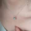 Water Drop Aquamarine Prehnite Necklace