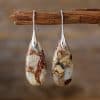 Bohemian Emperor Stone Water Drop Pendant Earrings