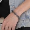 Creative Retro Personalized Nail Hook Buckle Stainless Steel Bracelet