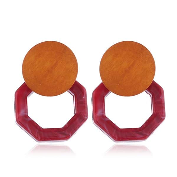 Woven Simple Personality Rattan Drop Earrings